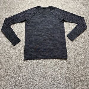 lululemon athletica Long Sleeve Tee - Black and Gray